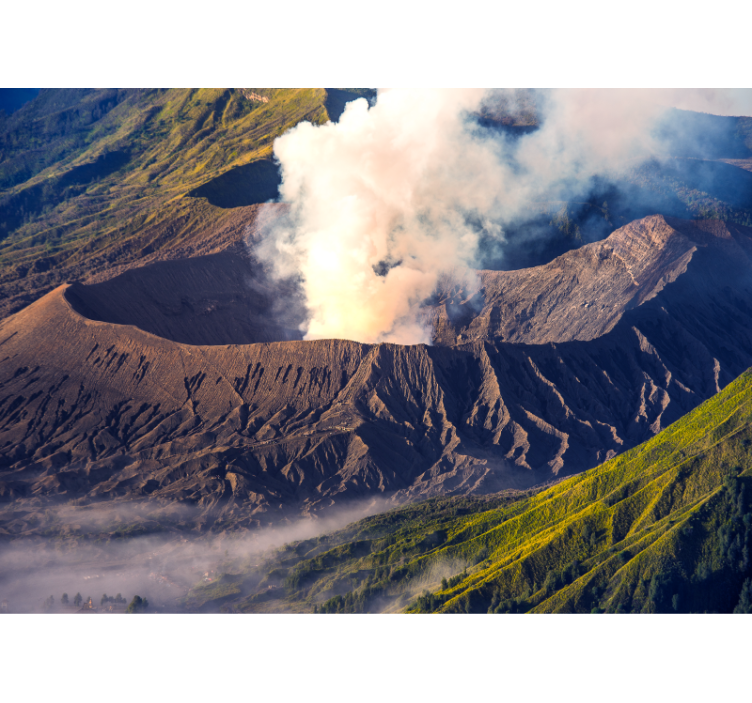 fototapety hory majestátna erupcia sopky - Tenstickers