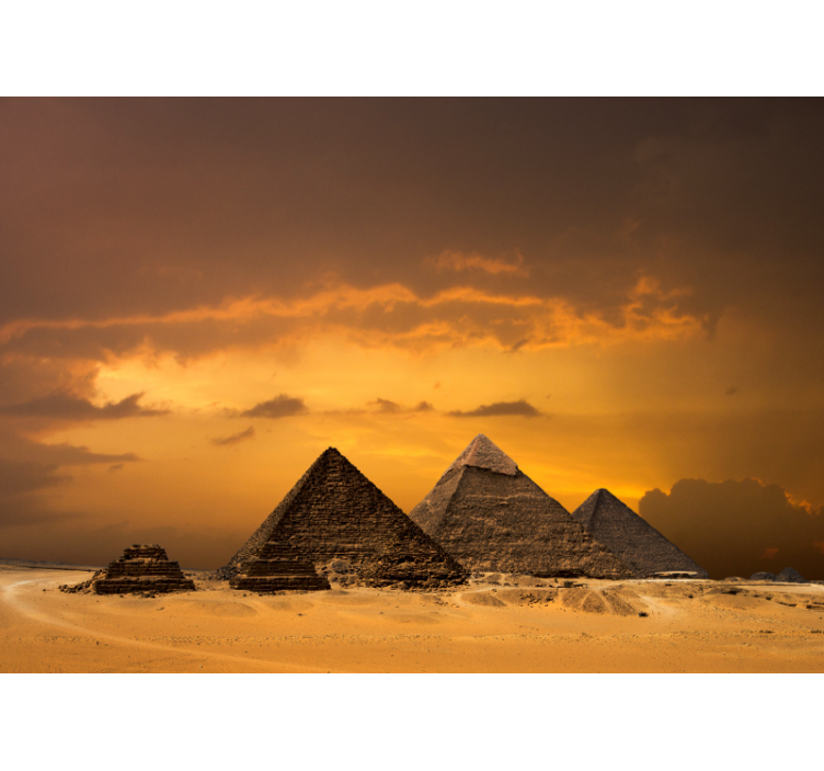 Egyptské pyramídy a obloha fototapeta - Tenstickers