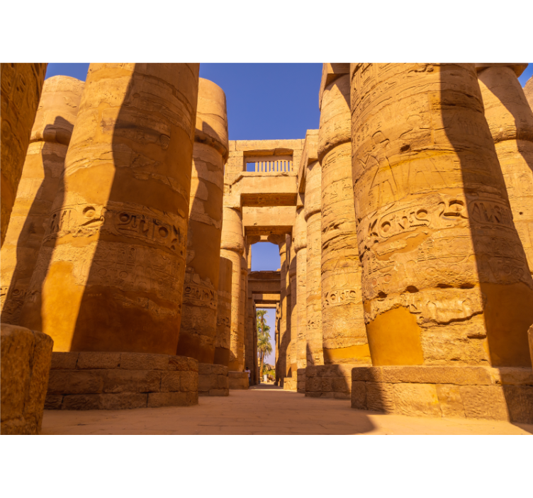 Egyptské stĺpy klasické umenie fototapeta - Tenstickers