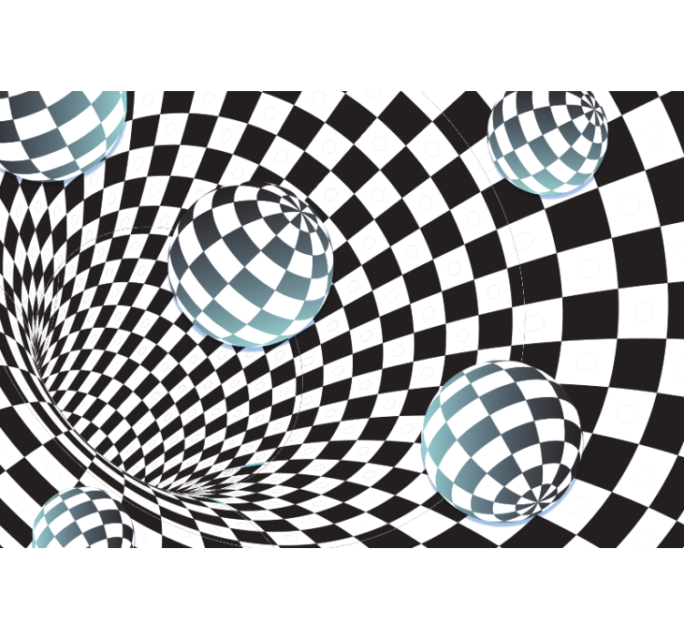 Abstraktné fototapety iluzórny guľový vzor - Tenstickers