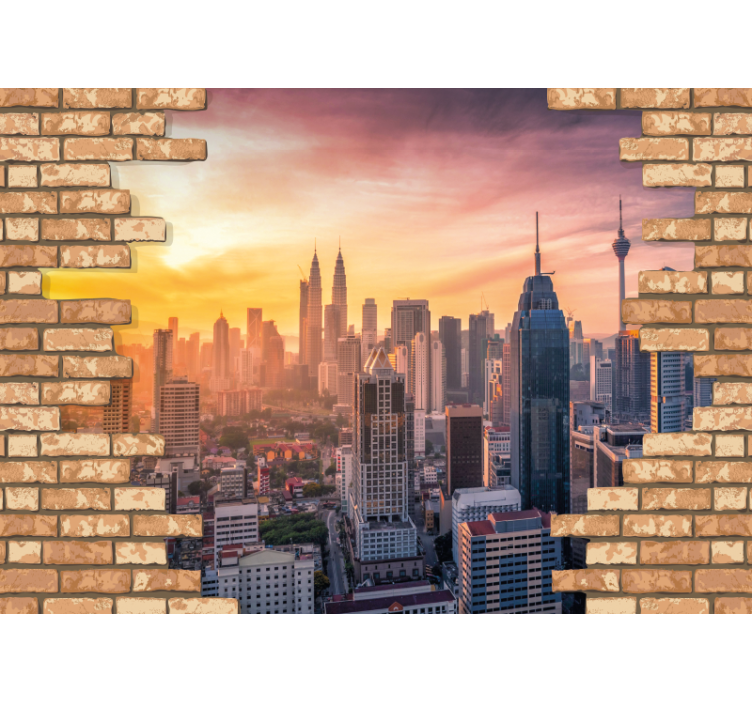 Fototapety na stenu mesta kuala lumpur skyline - Tenstickers