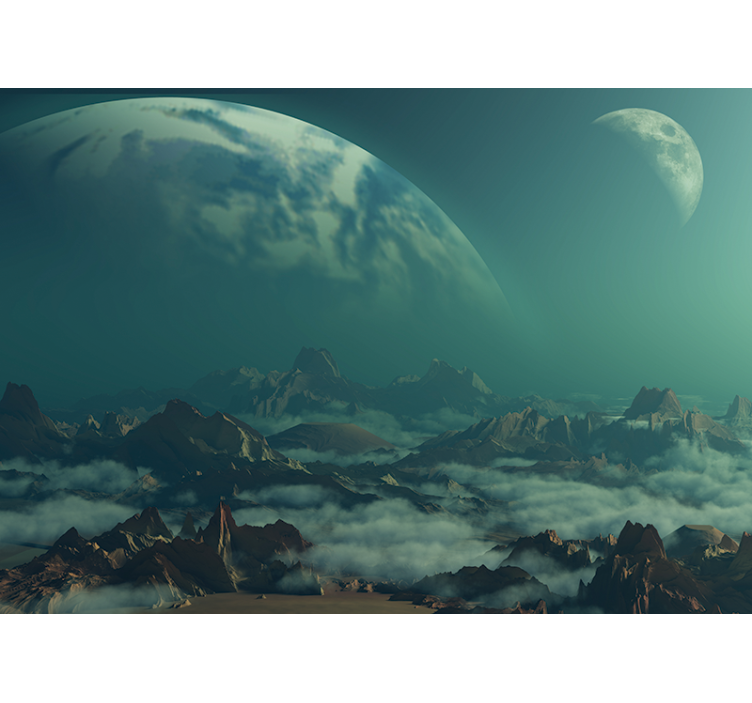 Vesmírna sci-fi 3d fototapeta - Tenstickers