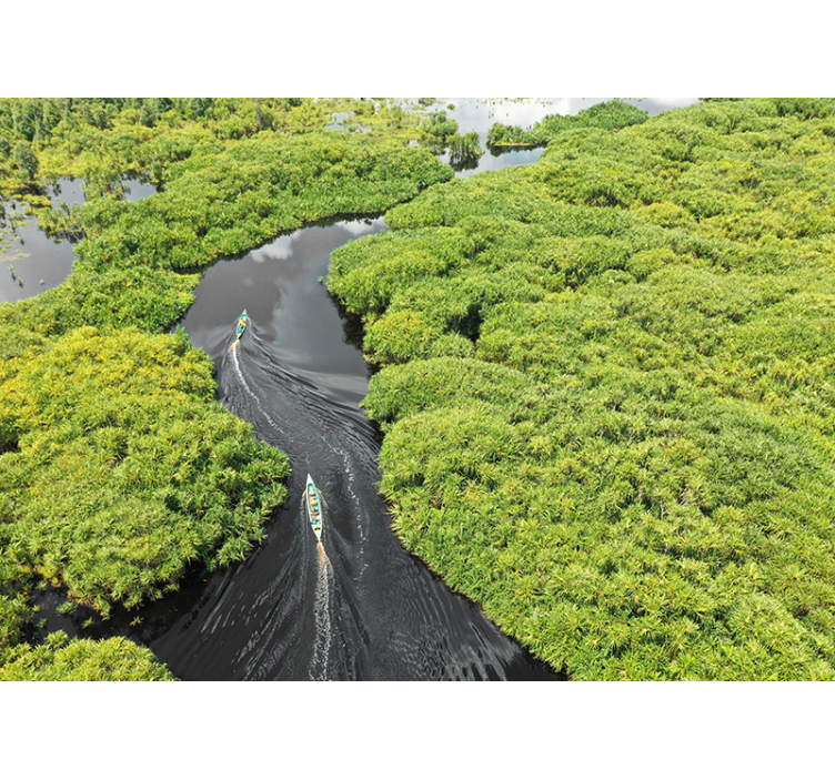 krajinka fototapety malebná riečna plavba - Tenstickers