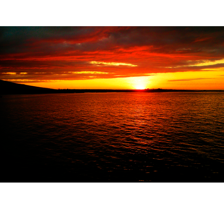 Krajinka fototapety súmrak nad oceánom - Tenstickers