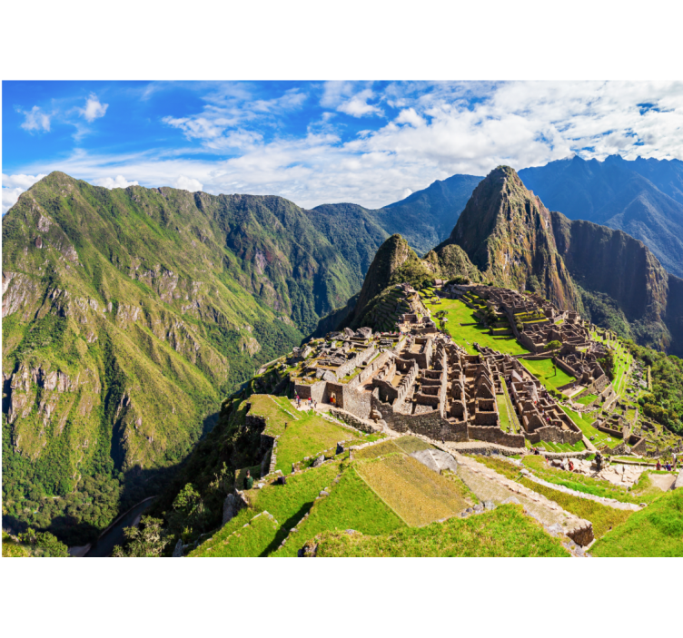 fototapety na stenu mesta výhľad na machu picchu - Tenstickers