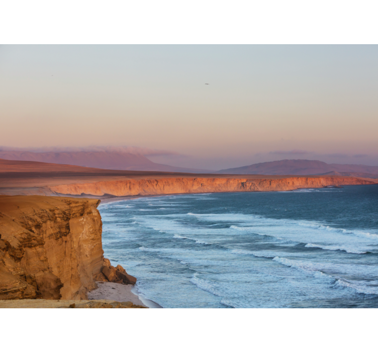 krajinka fototapety útesy a vlny - Tenstickers