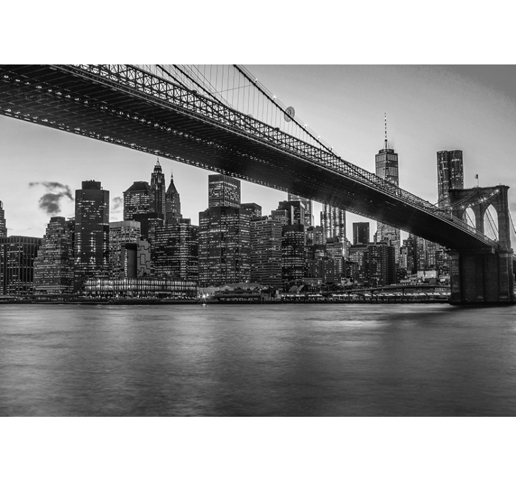 Fototapeta new york mestská krajina brooklyn bridge - Tenstickers