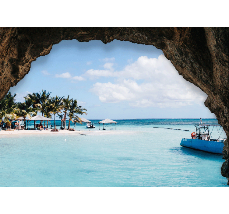 Krajinka fototapety tropická pobrežná scenéria - Tenstickers