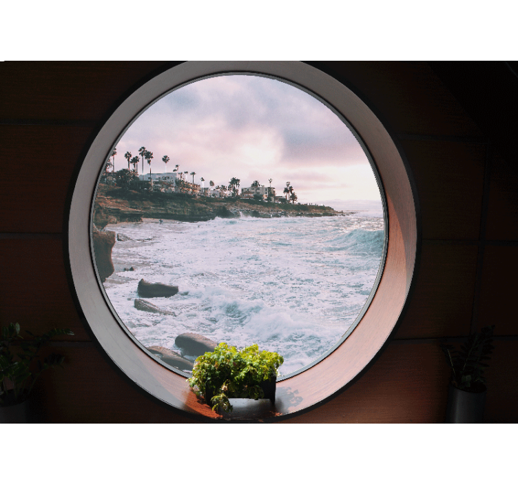 Krajinka fototapety scénka pobrežných vĺn - Tenstickers