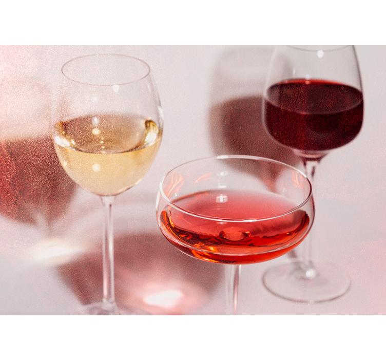 Hudobne fototapety elegantné poháre na víno - Tenstickers