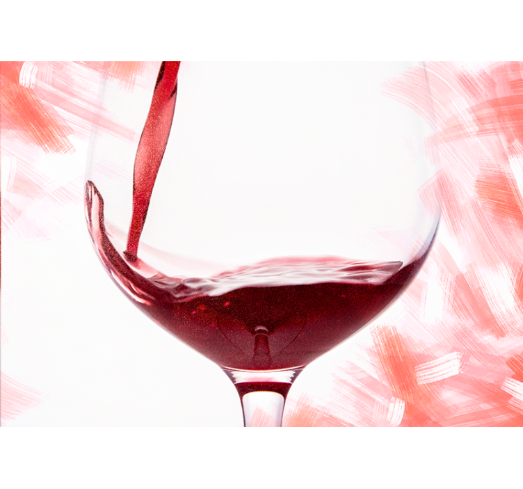 Fototapeta láska rozliaty pohár vína - Tenstickers