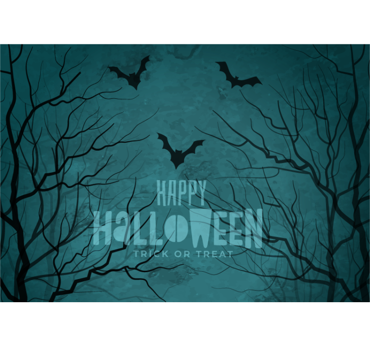 fototapety halloween strašidelné nočné netopiere - Tenstickers