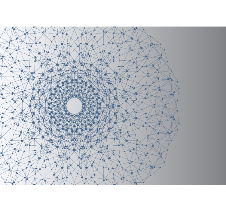 Moderná modrá a sivá mandala fototapeta - Tenstickers