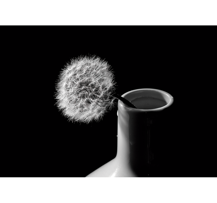 fototapeta pupava púpava vo váze - Tenstickers