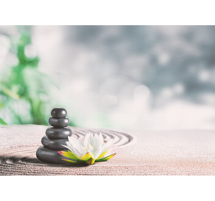 fototapeta zen pokojné stohovanie kameňov - Tenstickers