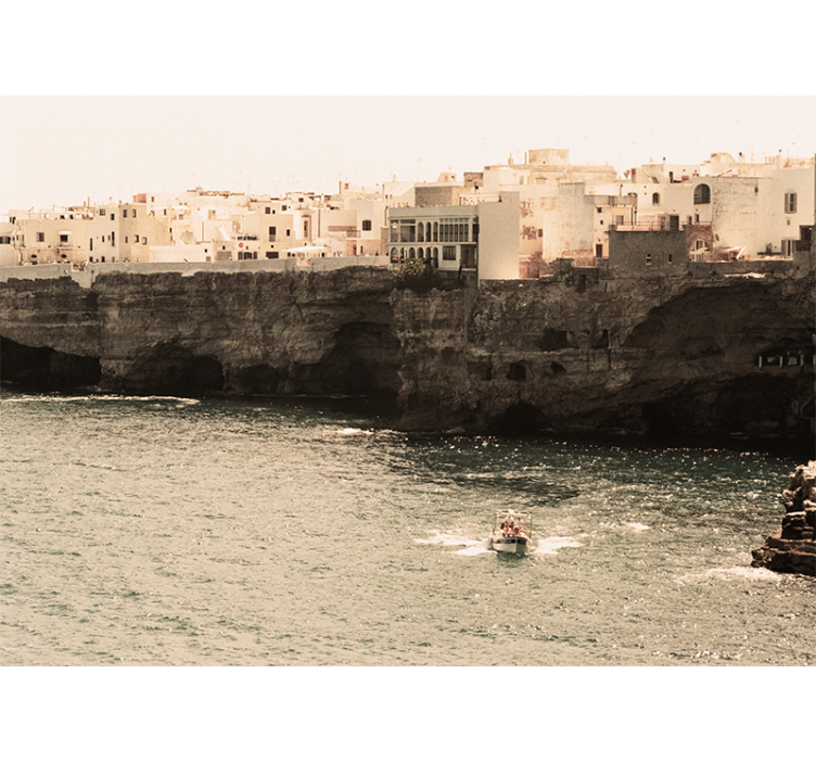 fototapety na stenu mesta prímorská pobrežná dedina - Tenstickers