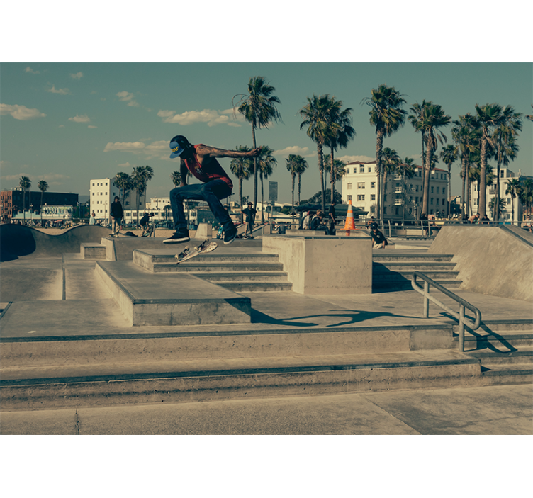 Mestské umenie fototapety skater v akcii - Tenstickers