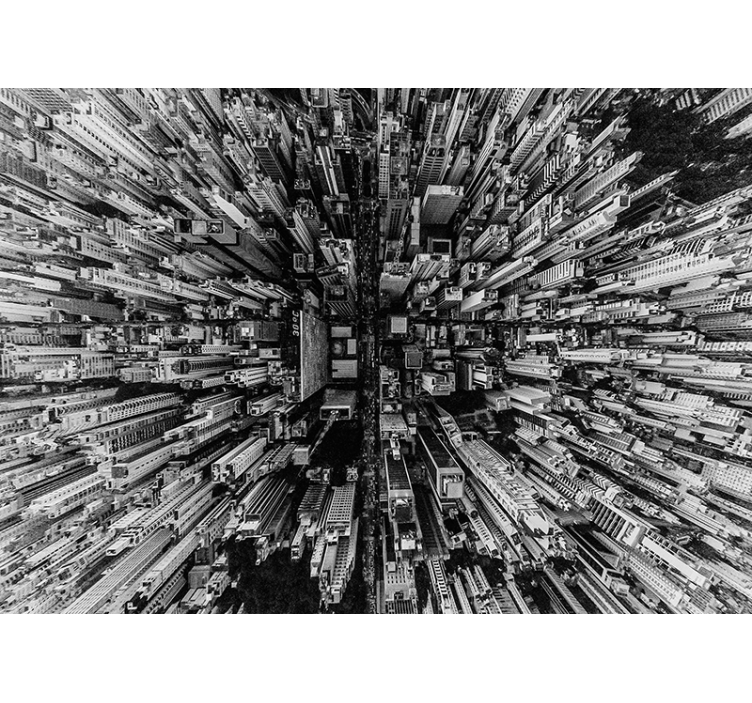 fototapety na stenu mesta letecká mestská krajina - Tenstickers