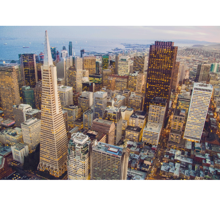Fototapety na stenu mesta san francisco panoráma - Tenstickers