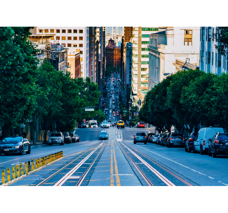 3d ulica san francisco 3d fototapeta - Tenstickers