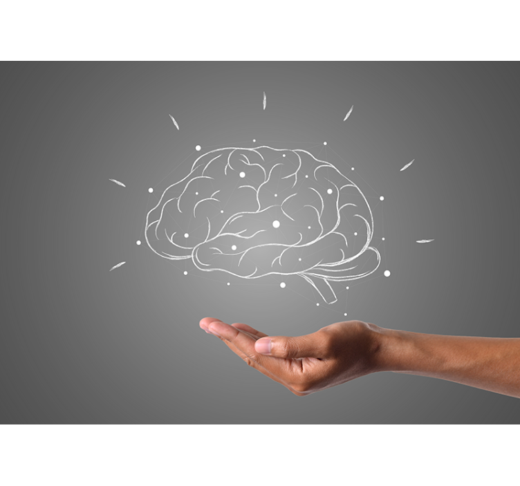 Mozog v ruke moderná fototapeta - Tenstickers