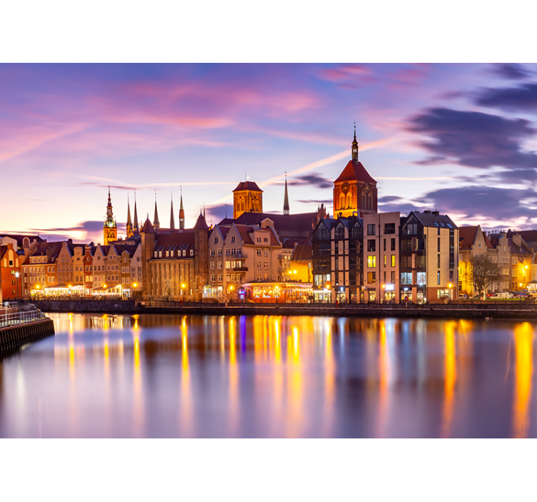 Fototapety na stenu mesta historická architektúra nábrežia - Tenstickers