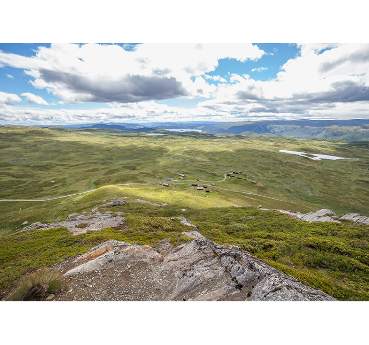 Krajinka fototapety pohľad na horskú zeleň - Tenstickers