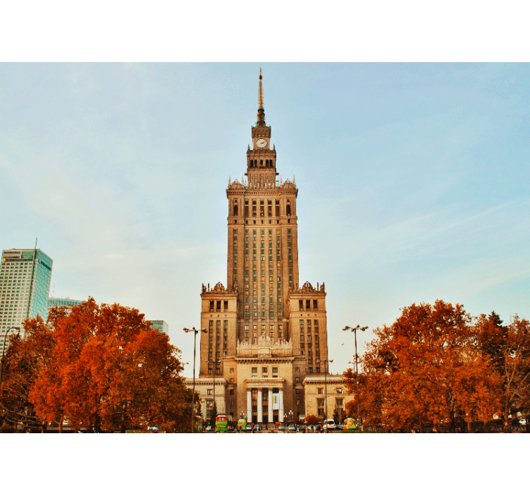 Fototapety na stenu mesta palác kultúry - Tenstickers