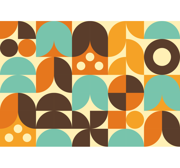 Geometrický 70 abstraktných foriem fototapeta - Tenstickers