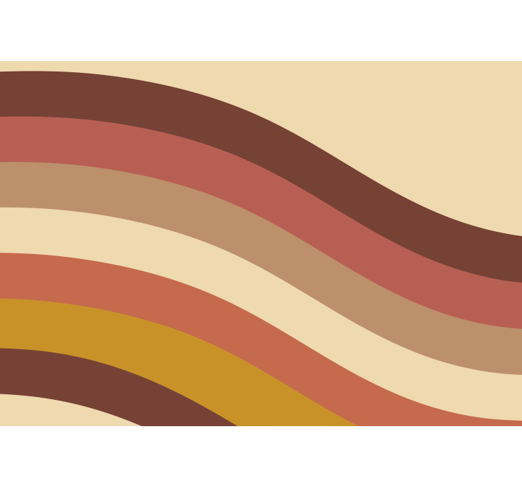 abstraktné fototapety vlnité zemské tóny - Tenstickers