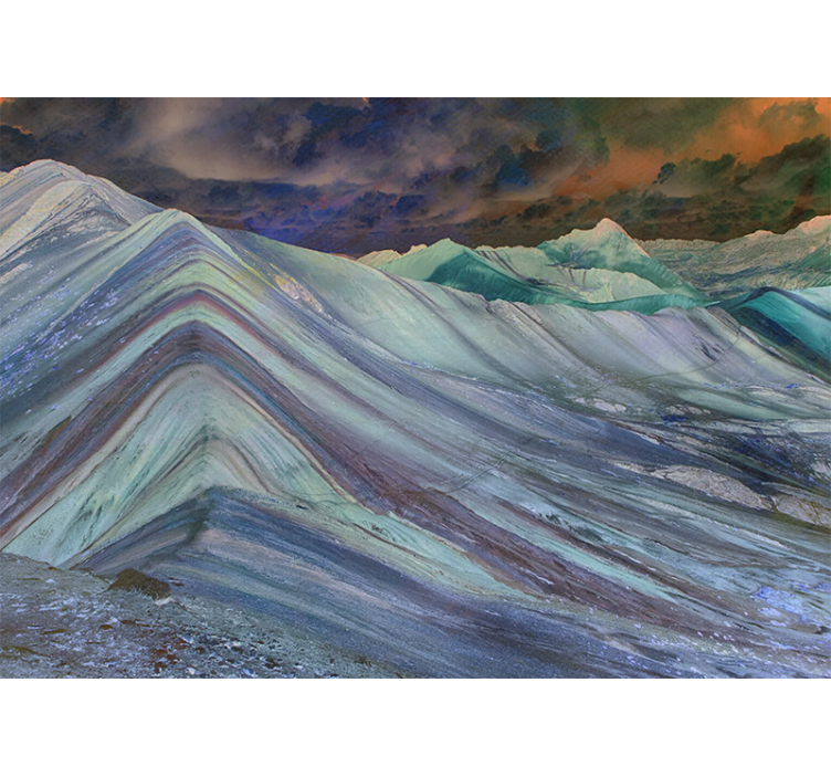 Farebný piesok vinicunca príroda fototapeta - Tenstickers