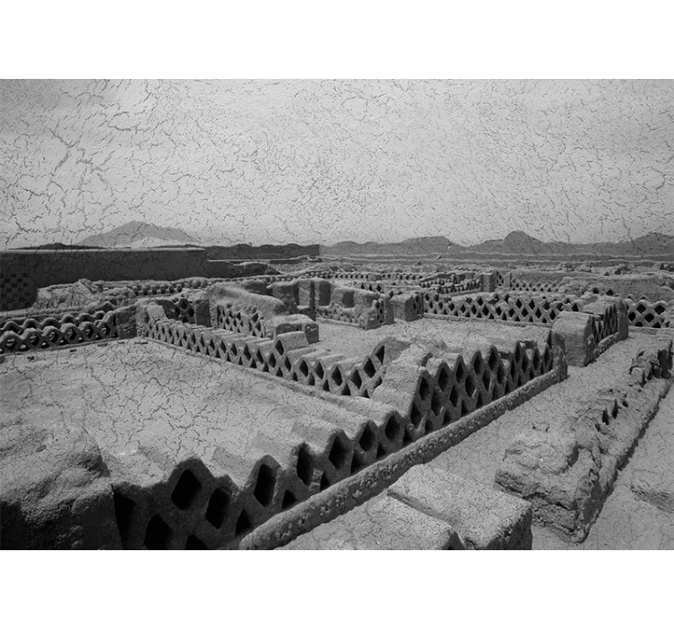 fototapeta púšt silueta púštneho terénu - Tenstickers