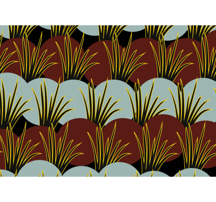 Fototapety na stenu priroda štýlové vzory trávy - Tenstickers