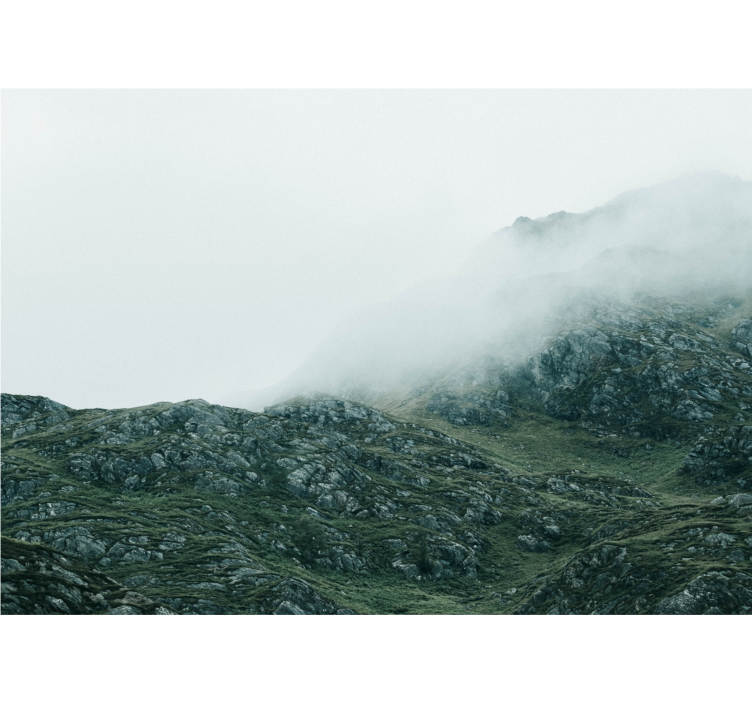 Fototapety hory pohľady v hustej hmle - Tenstickers