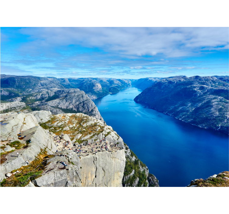 Preikestolen nórsko fototapeta - Tenstickers
