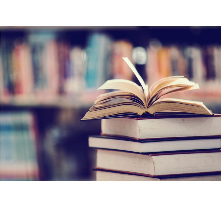 Umelecké fototapety na otvorenú knižnú vežu - Tenstickers