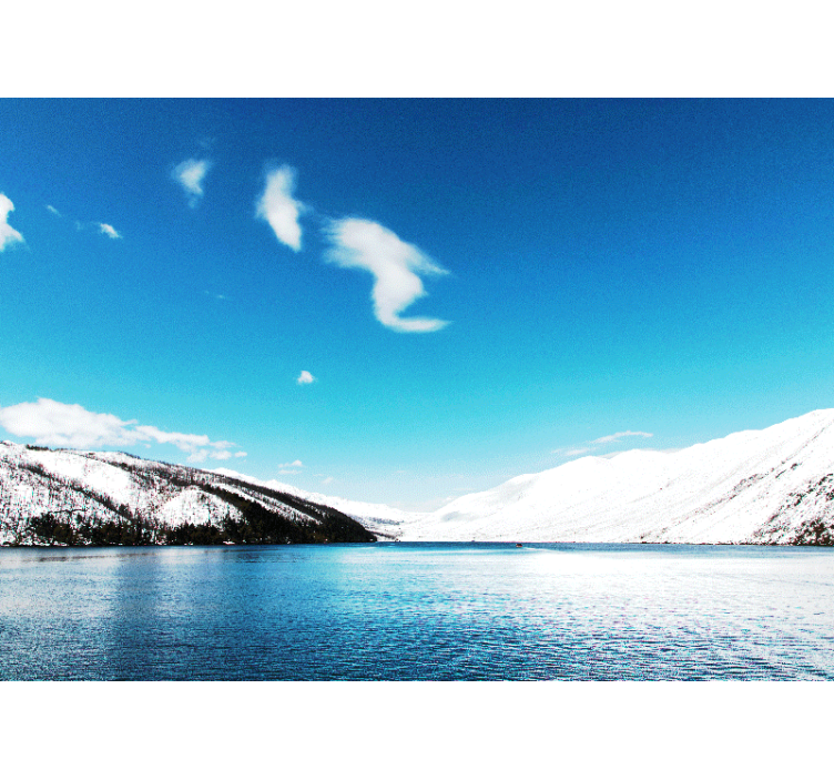 Krajinka fototapety zasnežené hory - Tenstickers