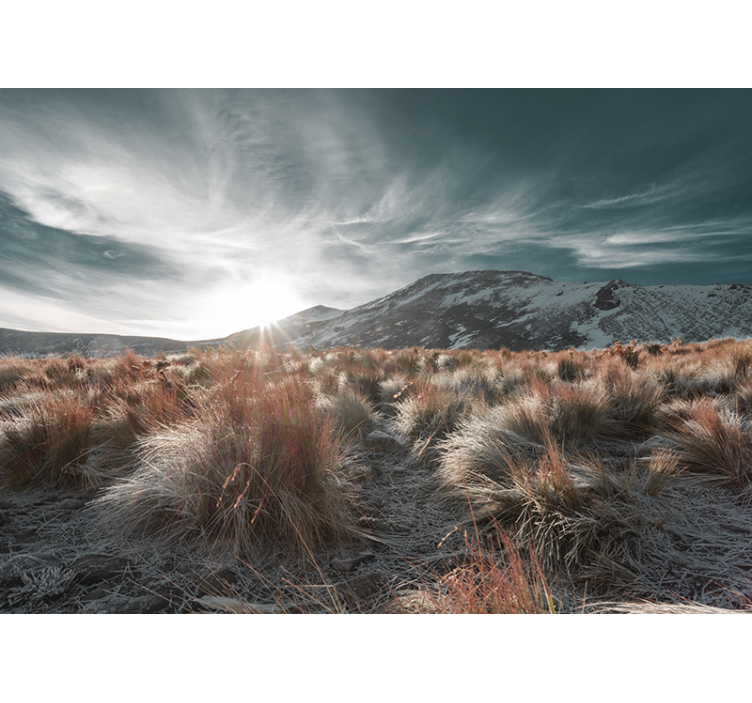 Krajinka fototapety horský východ slnka - Tenstickers