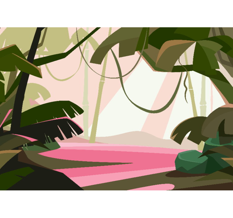 Fototapeta džungľa bujná tropická scenéria - Tenstickers