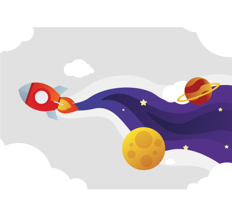 Fototapeta raketa na oblohe - Tenstickers