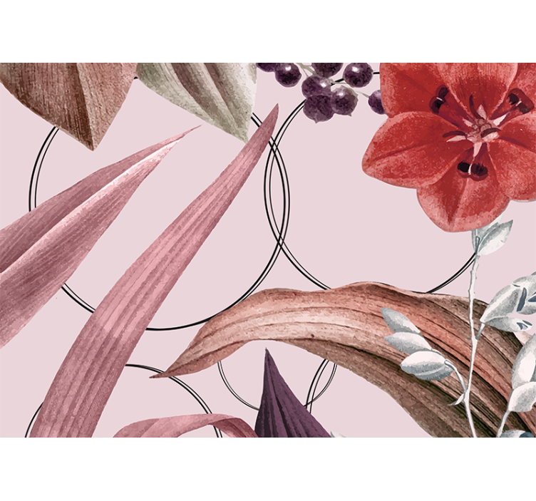 Fototapeta kvety vzory kvetinového dizajnu - Tenstickers