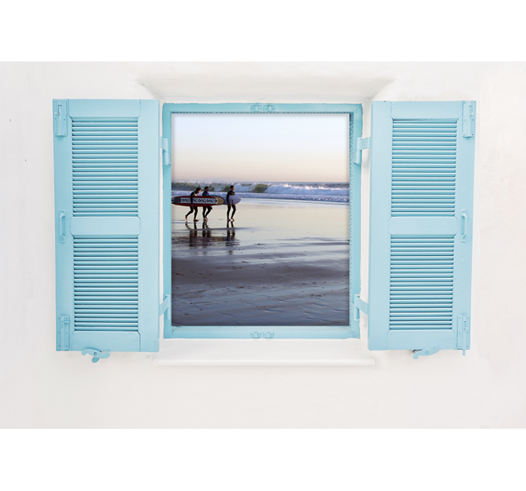 Fototapety na stenu mesta plážová surfová scéna - Tenstickers