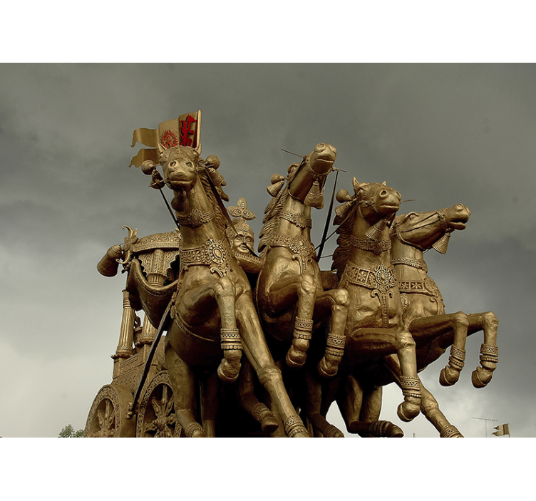 Fototapeta moto historické koče a kone - Tenstickers