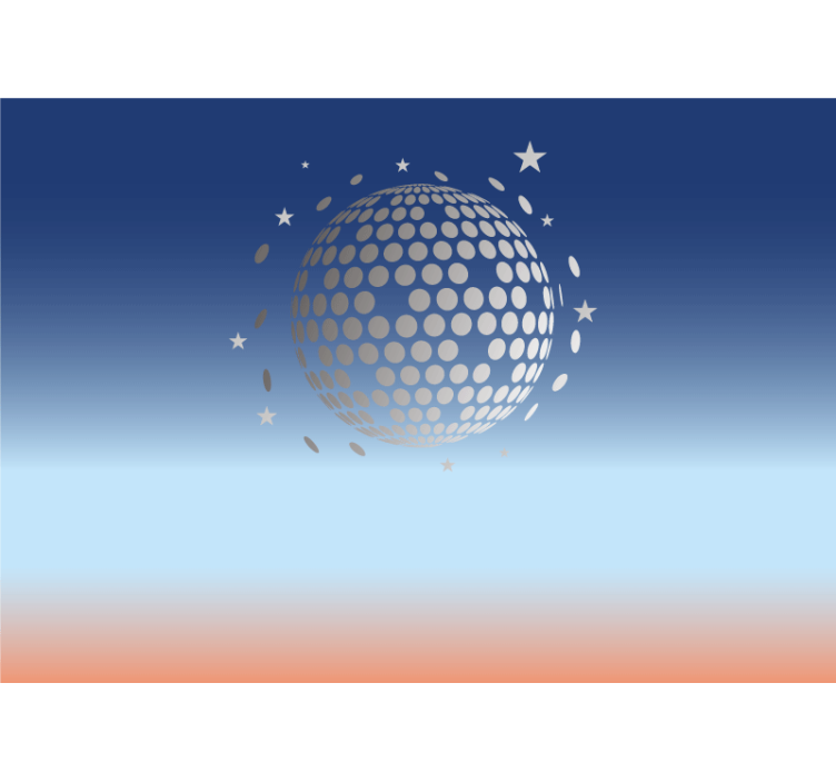 Hudobne fototapety dizajn disco gule - Tenstickers