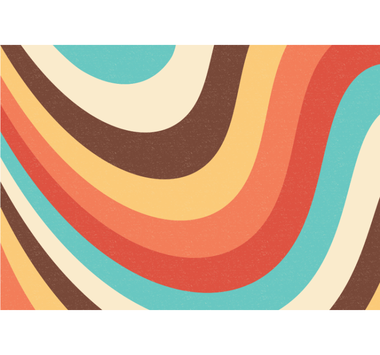 Abstraktné fototapety zakrivené farebné vlny - Tenstickers