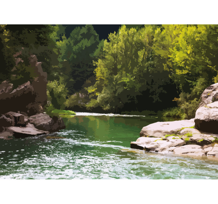 fototapety na stenu priroda pokojná vodná krajina - Tenstickers