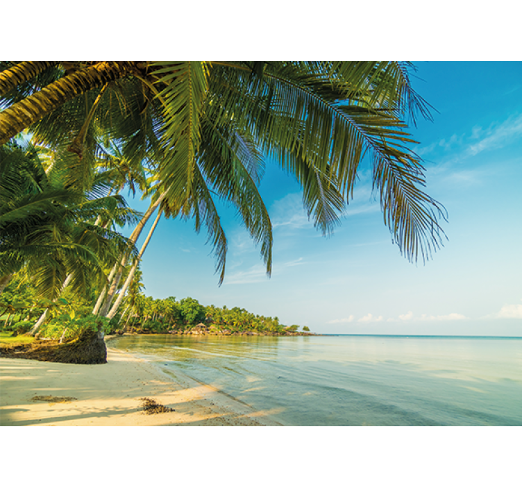 Pokojný raj v mori 3d fototapeta - Tenstickers