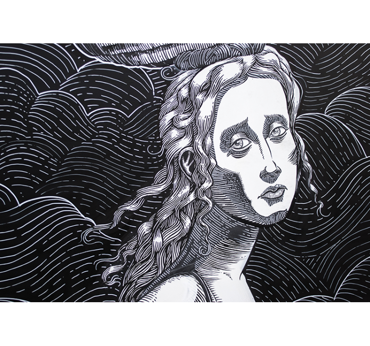 Umelecké fototapety zložitý ženský portrét - Tenstickers