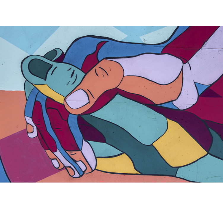 Fototapeta láska farebný objatie rúk - Tenstickers