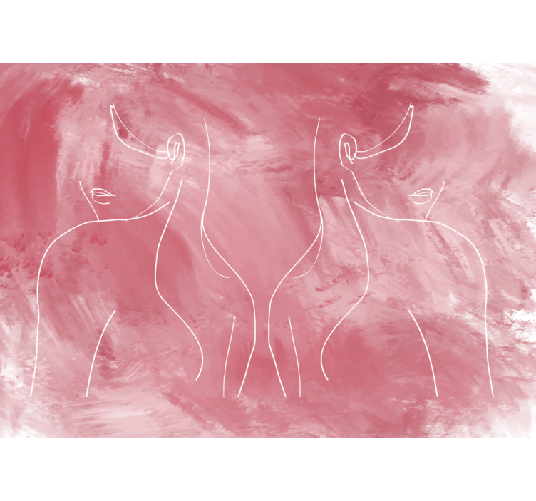 umelecké fototapety minimalistické ženské formy - Tenstickers